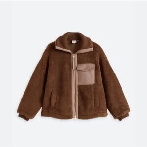 Varley Lowell Jacket Sherpa Carafe Brown size XS